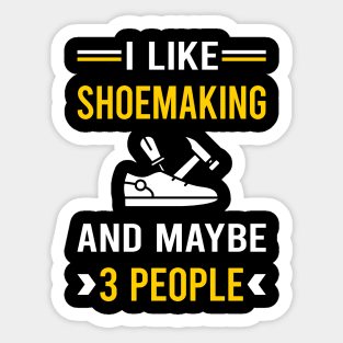 3 People Shoemaking Shoemaker Shoe Making Shoes Sticker